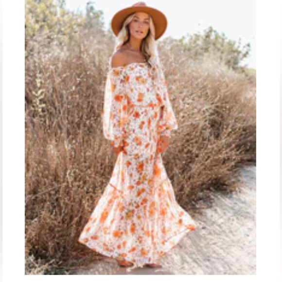 Vici Dresses & Skirts - Floral Smocked Maxi Dress